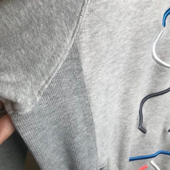 Rocksmith Tokyo New Money Spell Out Embroidered Zip Up Hoodie Streetwear Sz L - Picture 5 of 8